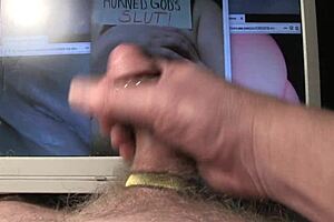 amateur jerk off video dedicated to his number one pornstar pinkbunny