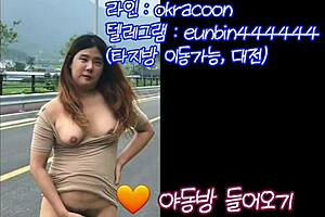 Fifty, sexy couple filmed in chemise making love outdoors by car