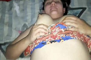 Bokeh amateur girl pisses and licks her male partner’s ass